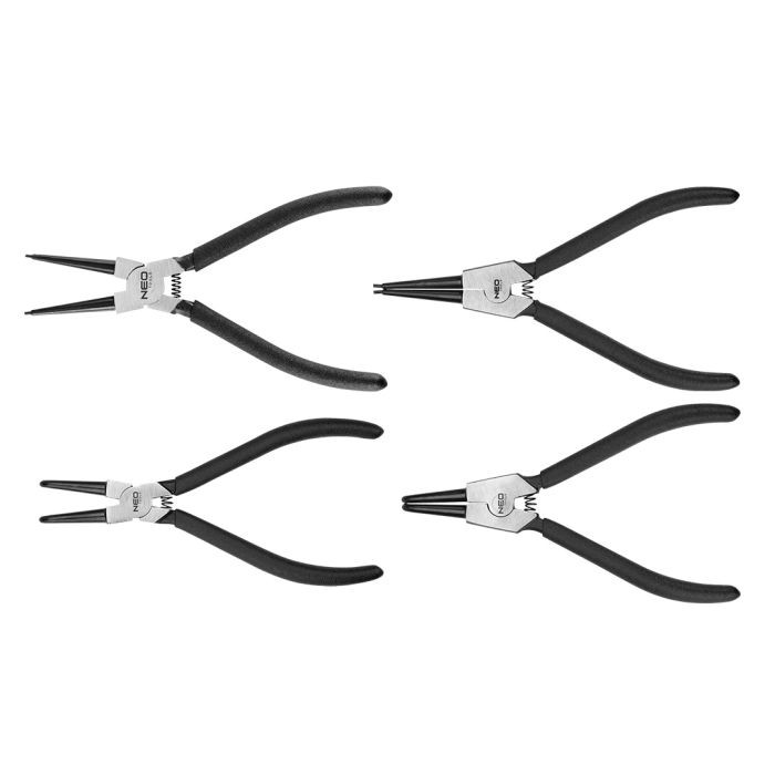 1097 Clesti pentru sigurante, set de 4 buc cu tavita de plastic Neo Tools 