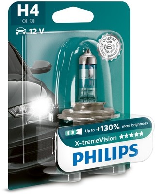 12342XV+B1 Bec PHILIPS 12v60/55w H4 X-Treme Vision 130% PHILIPS 