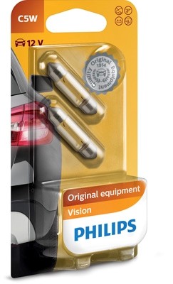 12844 B2 Set Becuri PHILIPS 12v5w Sofit Tip C5w PHILIPS 