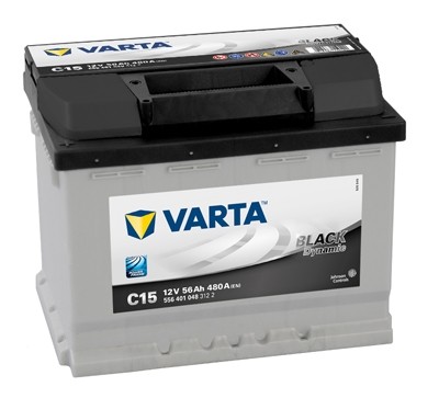 5564010483122 Baterie VARTA 12v 56ah 480A Black Dynamic C15 VARTA 