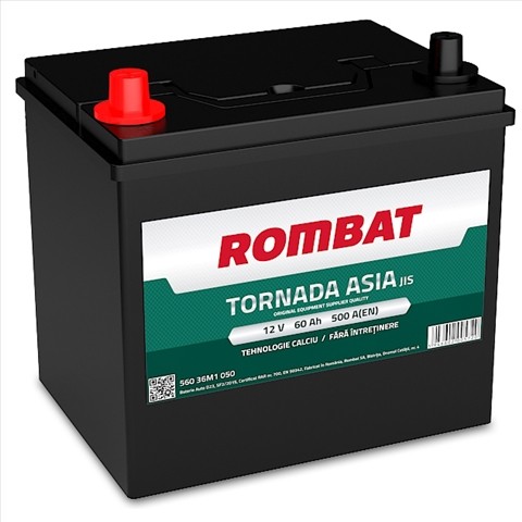 56036M1050ROM Baterie ROMBAT Tornada Asia 60ah 500A ROMBAT 