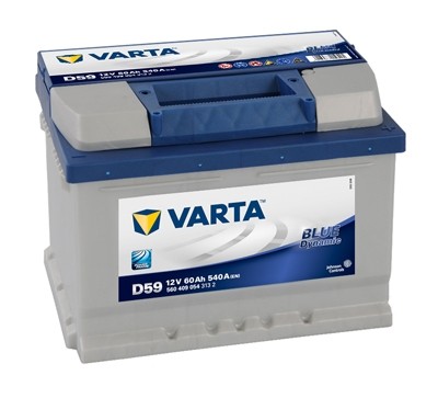 5604090543132 Baterie VARTA 12v 60ah 540A Blue Dynamic D59 VARTA 