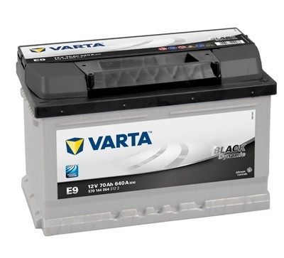 5701440643122 Baterie VARTA 12v 70ah 640A Black Dynamic E9 VARTA 