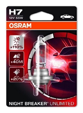 64210NL-01B Bec OSRAM H7 12v55w NIGHT BREAKER LASER NEXTGEN 150% OSRAM 