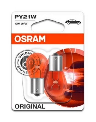 7507-02B Set Becuri OSRAM Galbene 12v Py21w OSRAM 