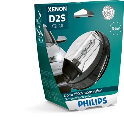 85122XV2S1 Bec Xenon PHILIPS D2S X-Treme Vision Gen II +150% PHILIPS 