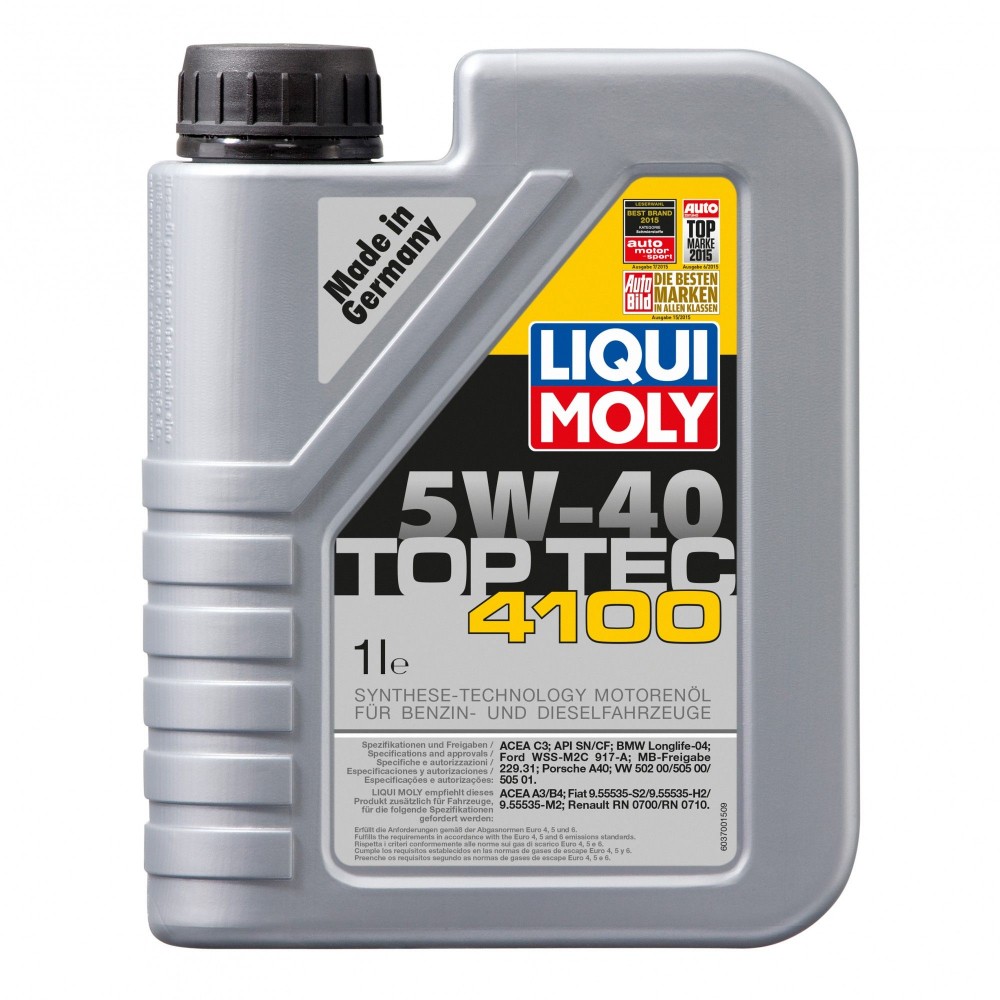 9510 Ulei motor LIQUI MOLY 5W40 4100 Top Tec 1L LIQUI MOLY 