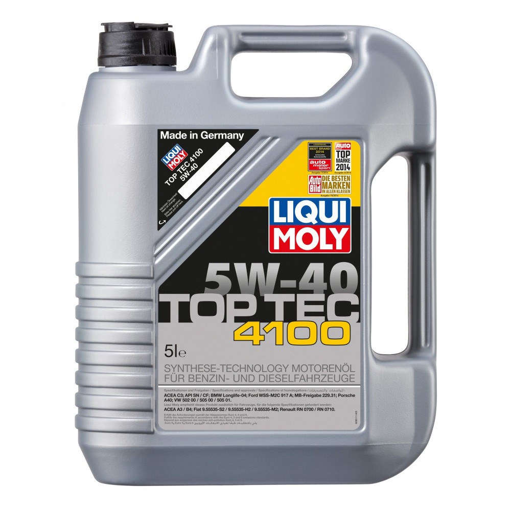 9511 Ulei motor LIQUI MOLY 5W40 4100 Top Tec 5L LIQUI MOLY 