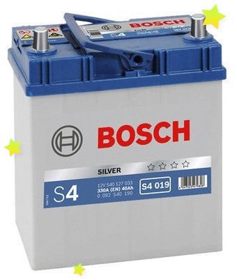 0 092 S40 190 Baterie BOSCH Asia S4 12v 40ah 330A (Borna Inversata) BOSCH 