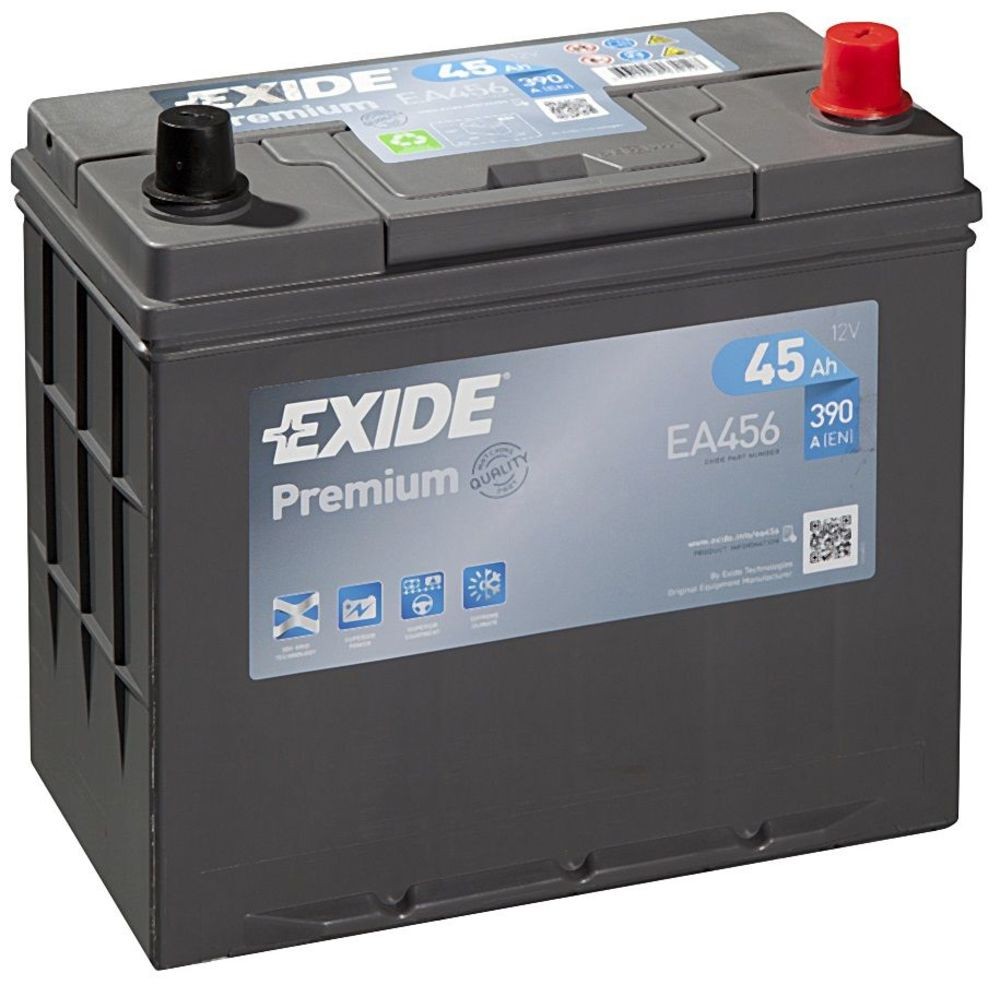 EA456 Baterie EXIDE Asia Premium 12v 45ah 390A EXIDE 