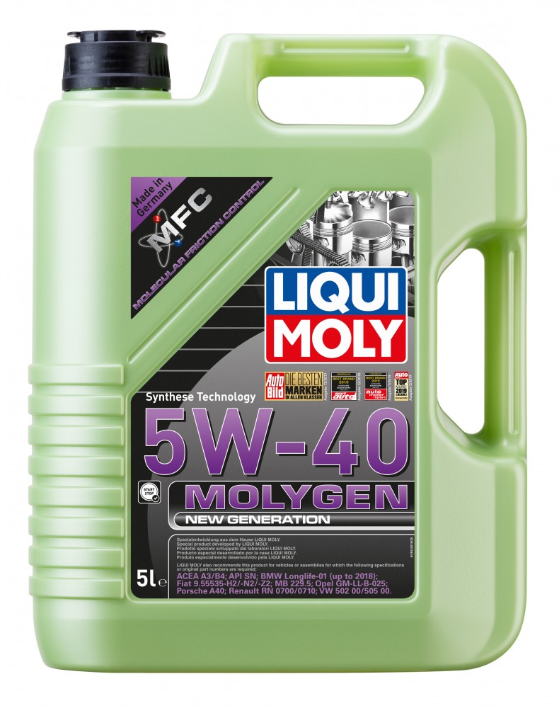 8536 Ulei motor LIQUI MOLY 5W40 Molygen New Generation 5L LIQUI MOLY 