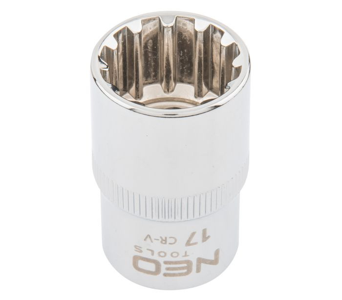 8589 Tubulara in 12 puncte SPLINE 1. 2   17 mm Neo Tools 